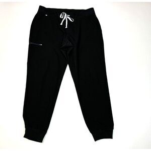 Figs Technical Collection‎ Zamora Jogger Scrub Pants Women XL EUC Pockets Black